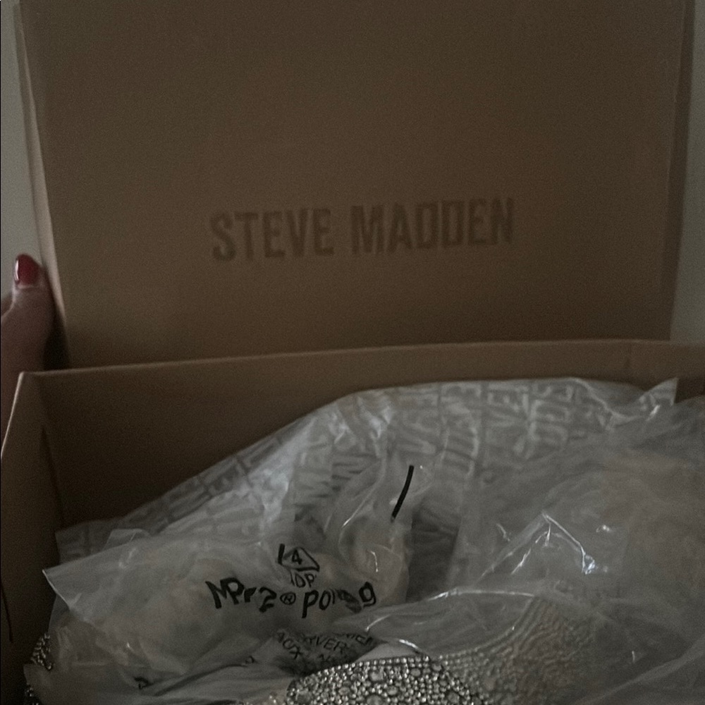 Steve Madden Silver Heels